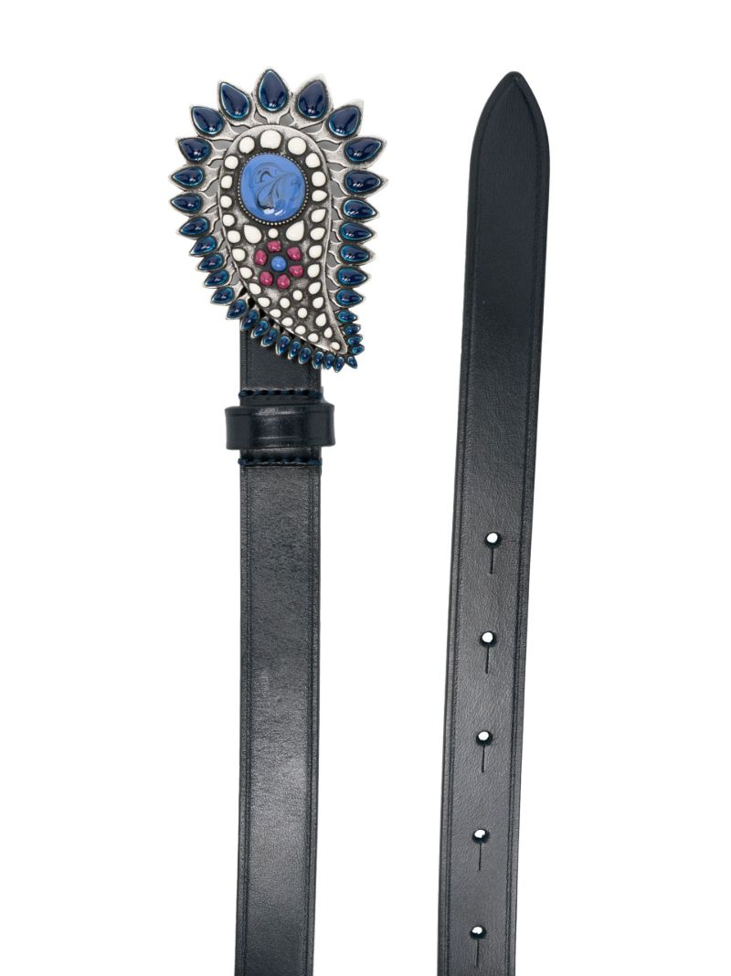 Blue Alayne Leather Belt