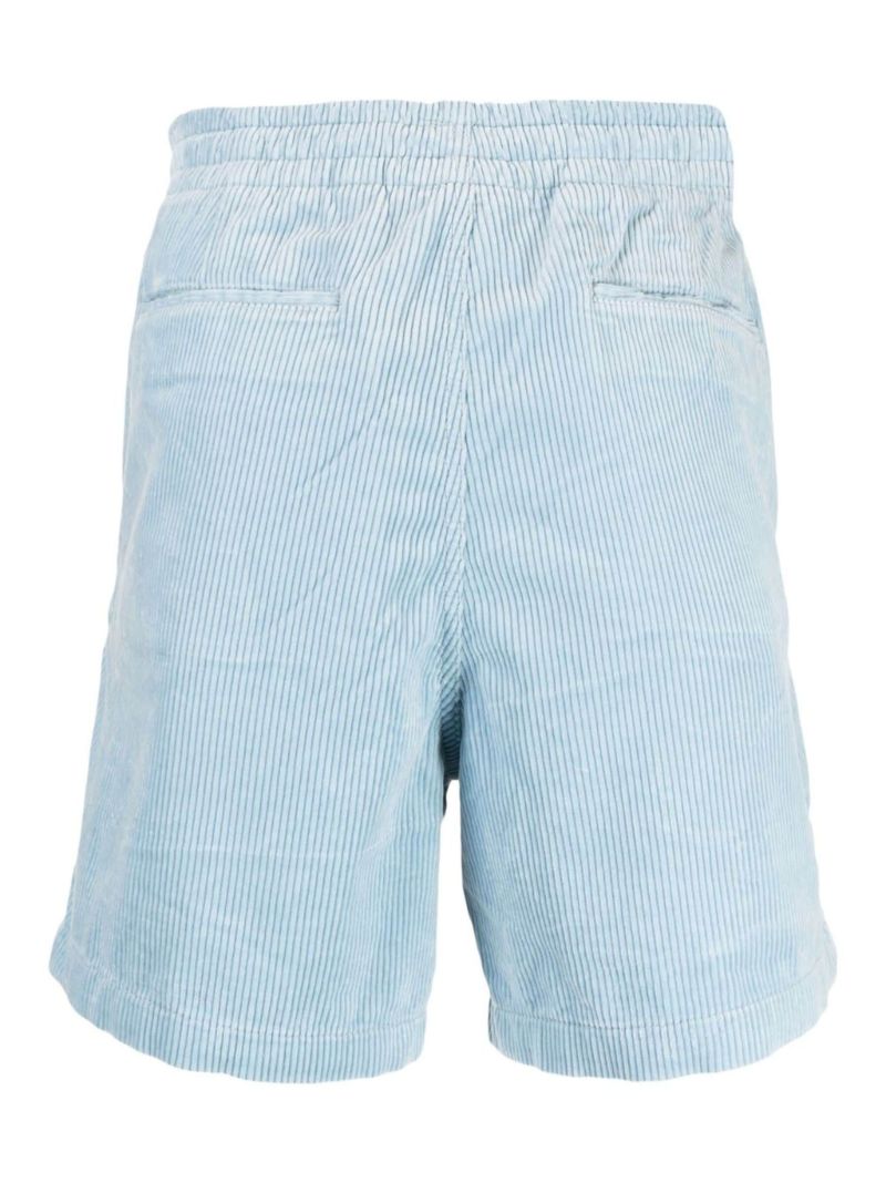 Blue Corduroy Drawstring Deck Shorts