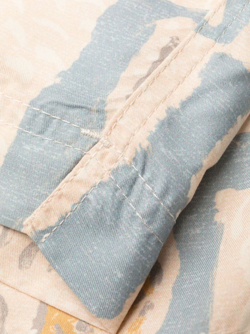 Neutral Sundial Printed Swim Shorts