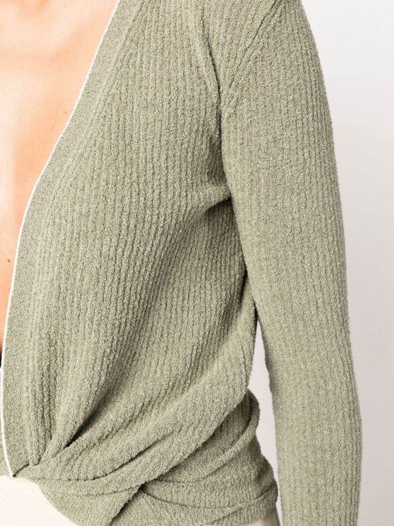 Green Le Gilet NouÃ_x0083_© Twist Cardigan