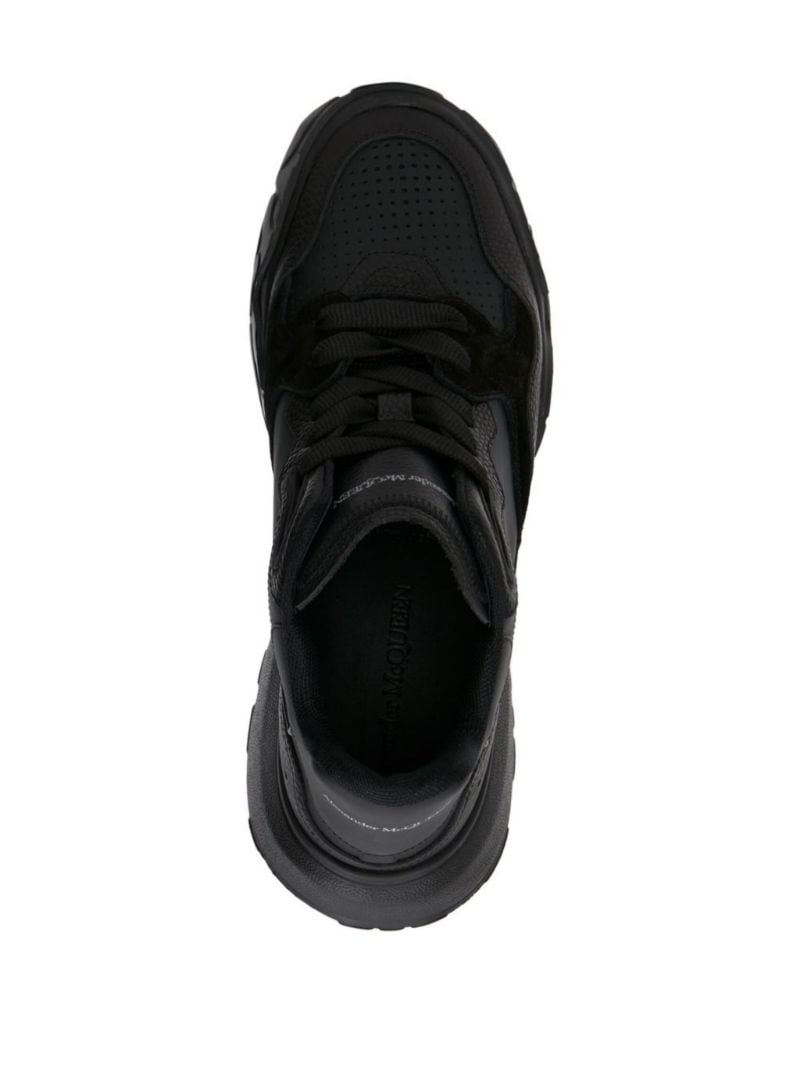 Black Court Leather Sneakers