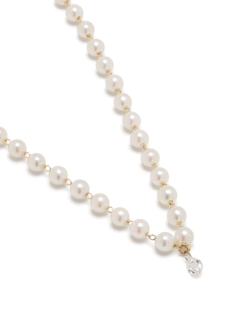 14k Yellow Gold Sea of Beauty Pearl and Diamond Necklace