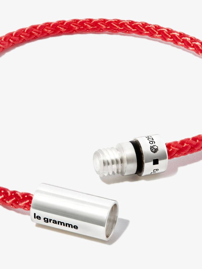 Sterling Silver Le 7g Polished Nato Cable Bracelet