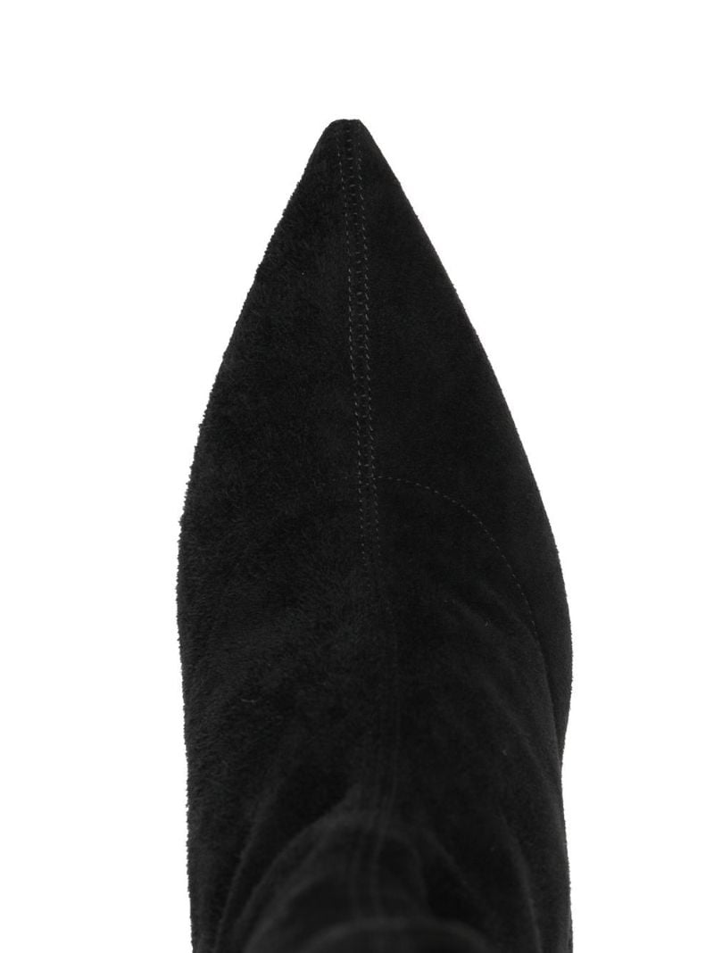 Black Yes Darling 95 Suede Ankle Boots