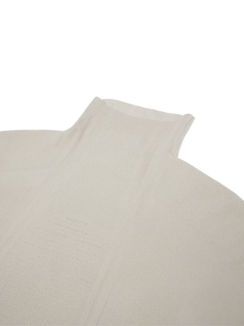 Neutral Jacquard Long Sleeve T-shirt