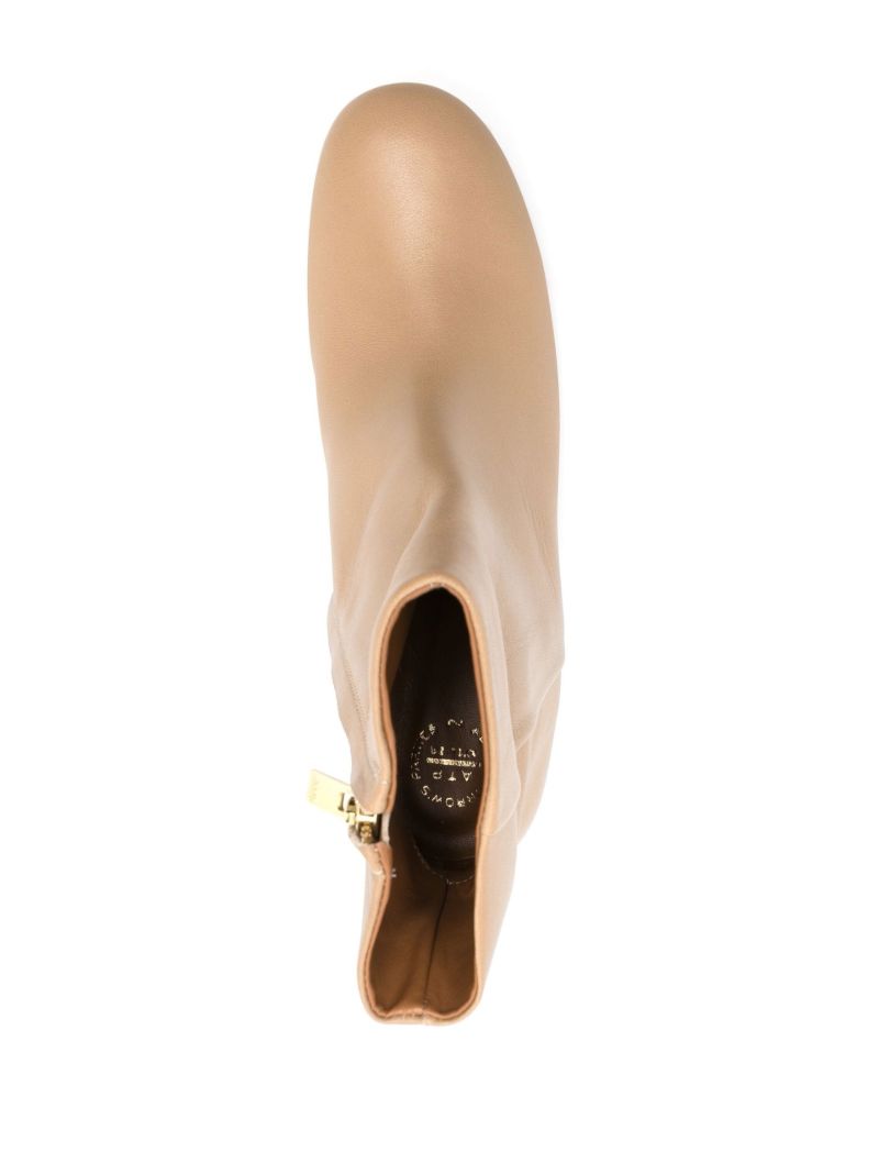 Neutral Carisio 75 Leather Ankle Boots