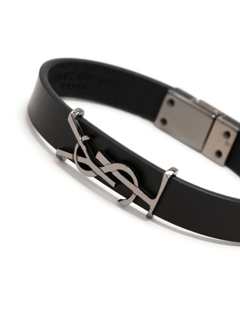 Black Opyum Leather Bracelet