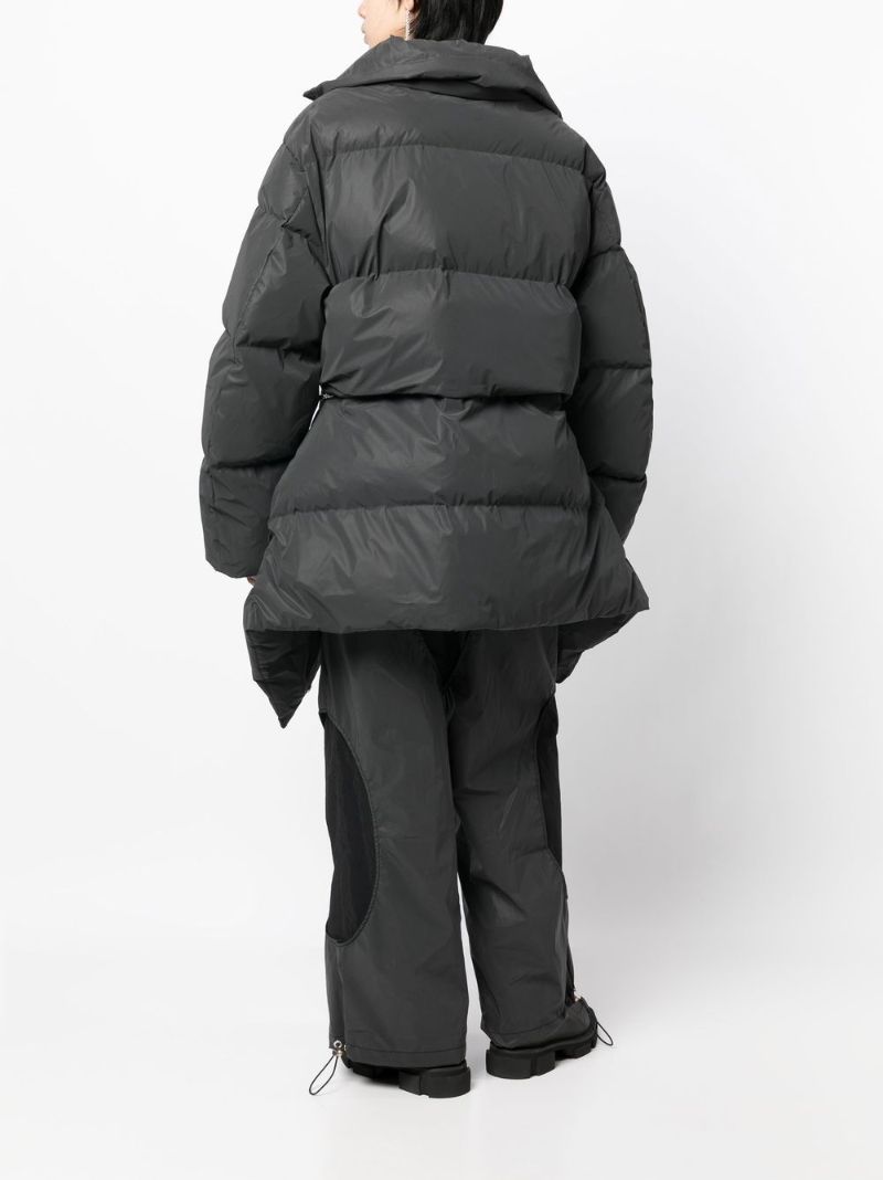 Grey Zip-up Puffer Jacket