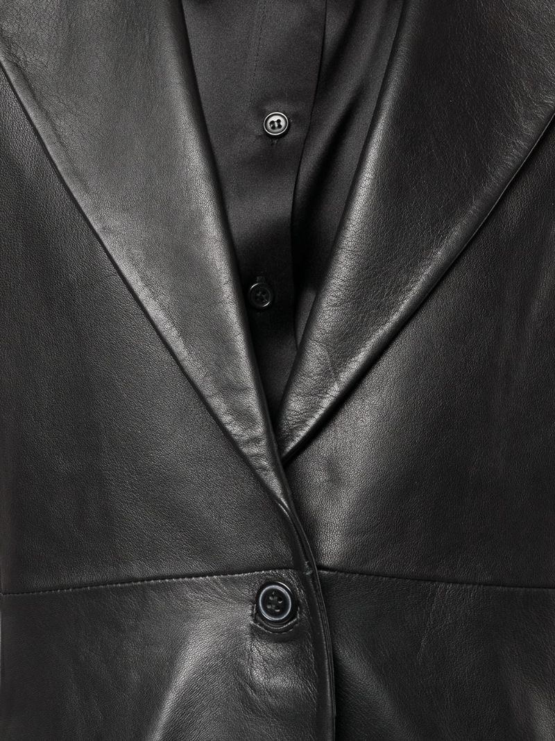 Black Veda Bowery Leather Blazer