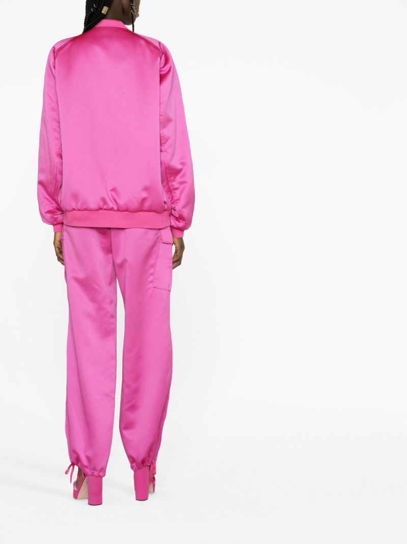 Pink Lupe Bomber Jacket
