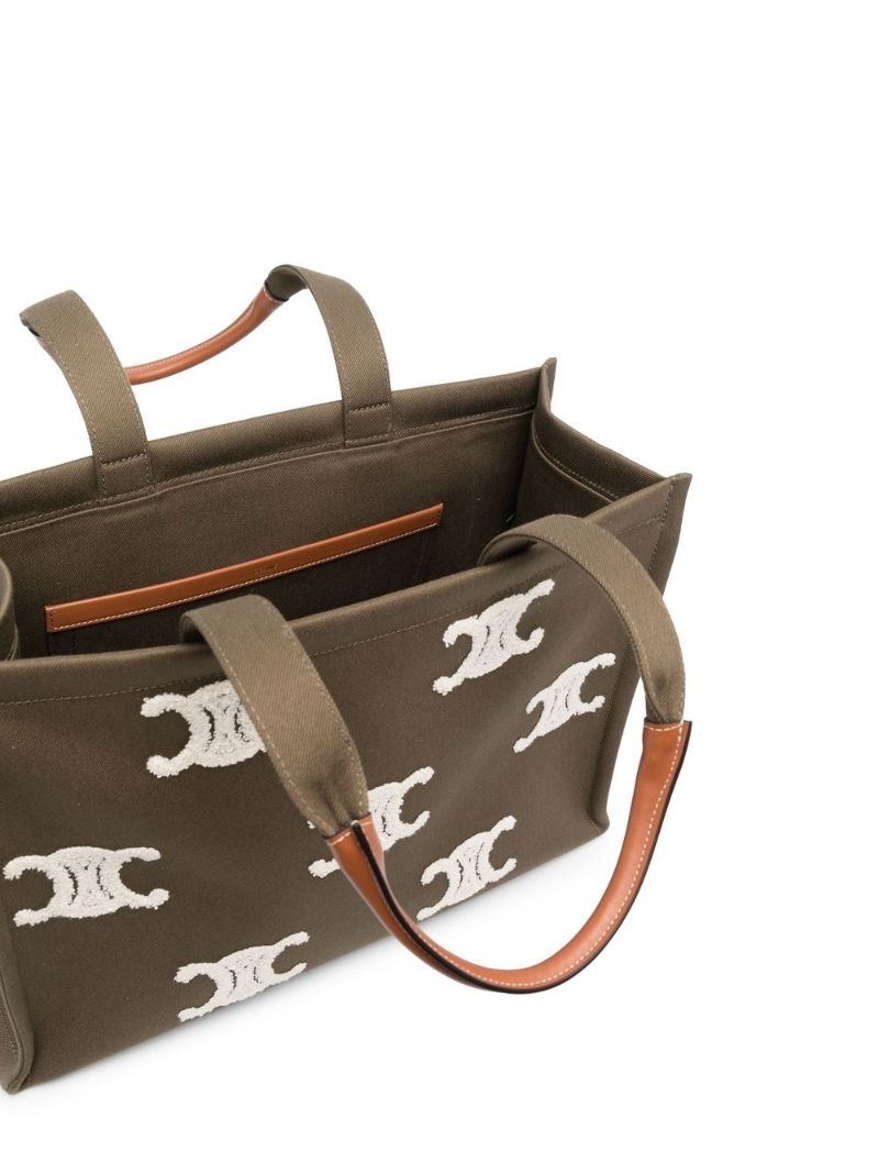 Green Cabas Large Tote Bag