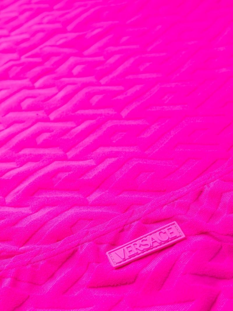 Pink La Greca Towel Mini Dress