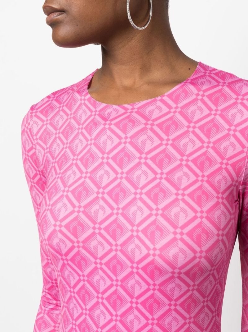 Pink Moon Diamant Print Jumpsuit