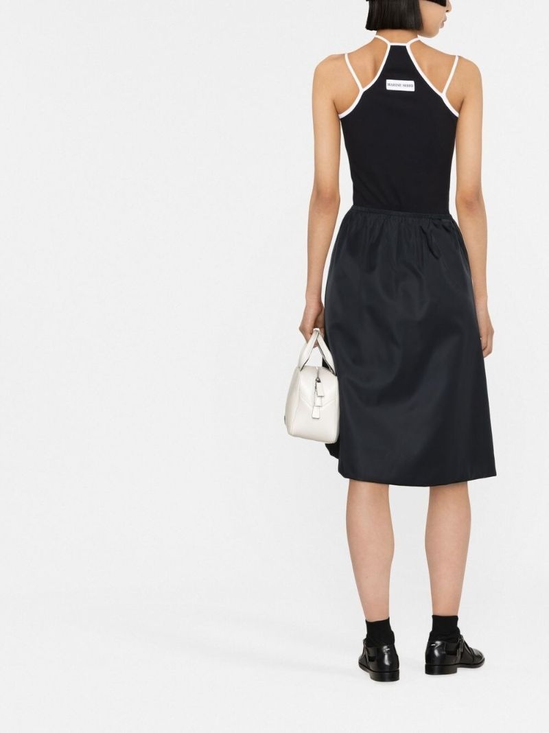 Black Moon Embroidered Sleeveless Top