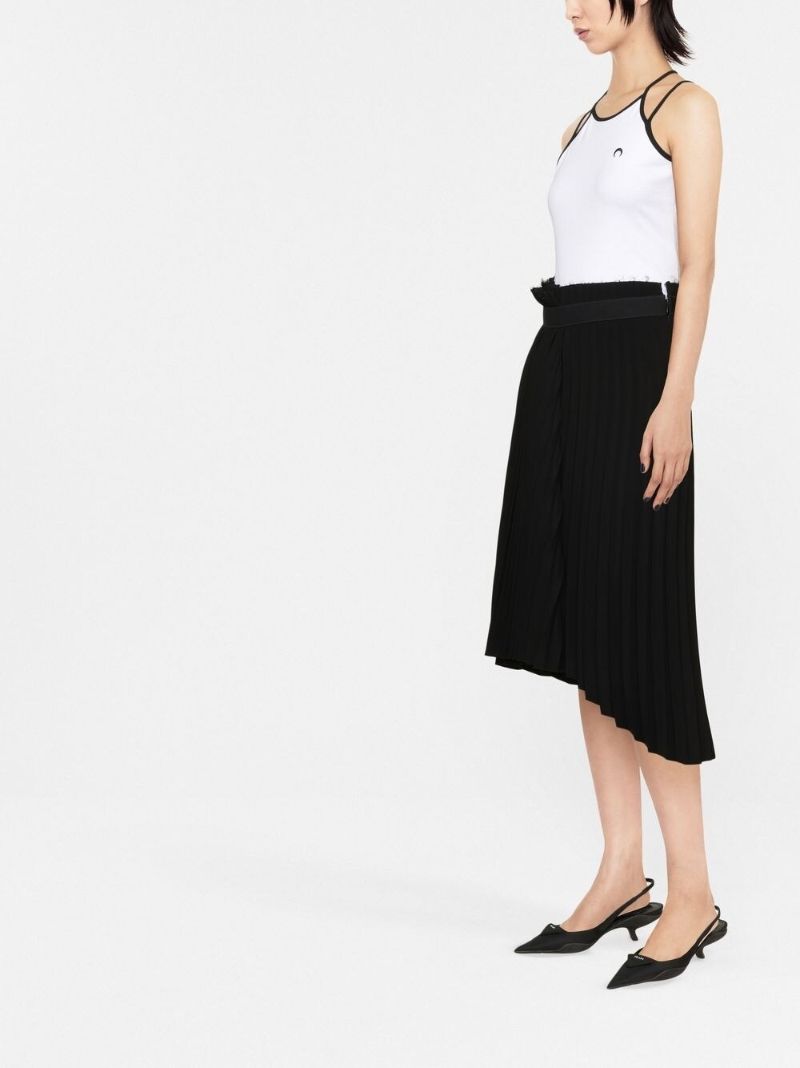 White Halterneck Tank Top
