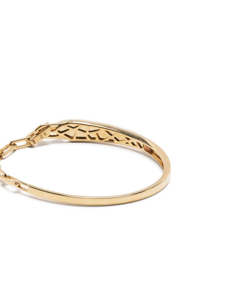 18k Yellow Gold Slimline Shard Linked Diamond Bracelet