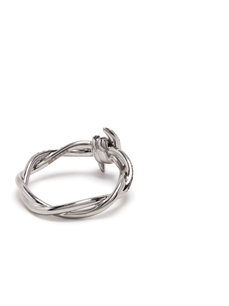 18k White Gold Forget Me Knot Diamond Ring