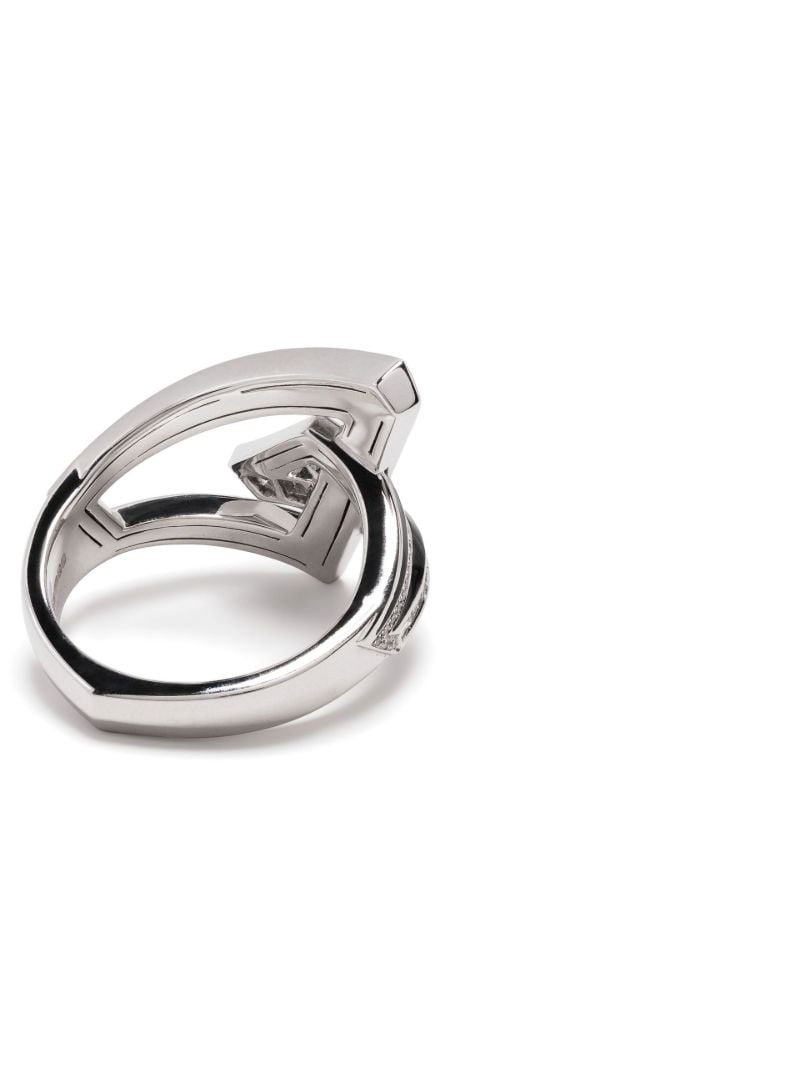 18k White Gold Vertigo Obtuse Diamond Ring