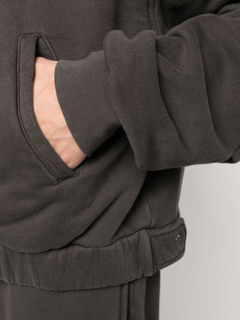 Black Zipped Cotton Jacket