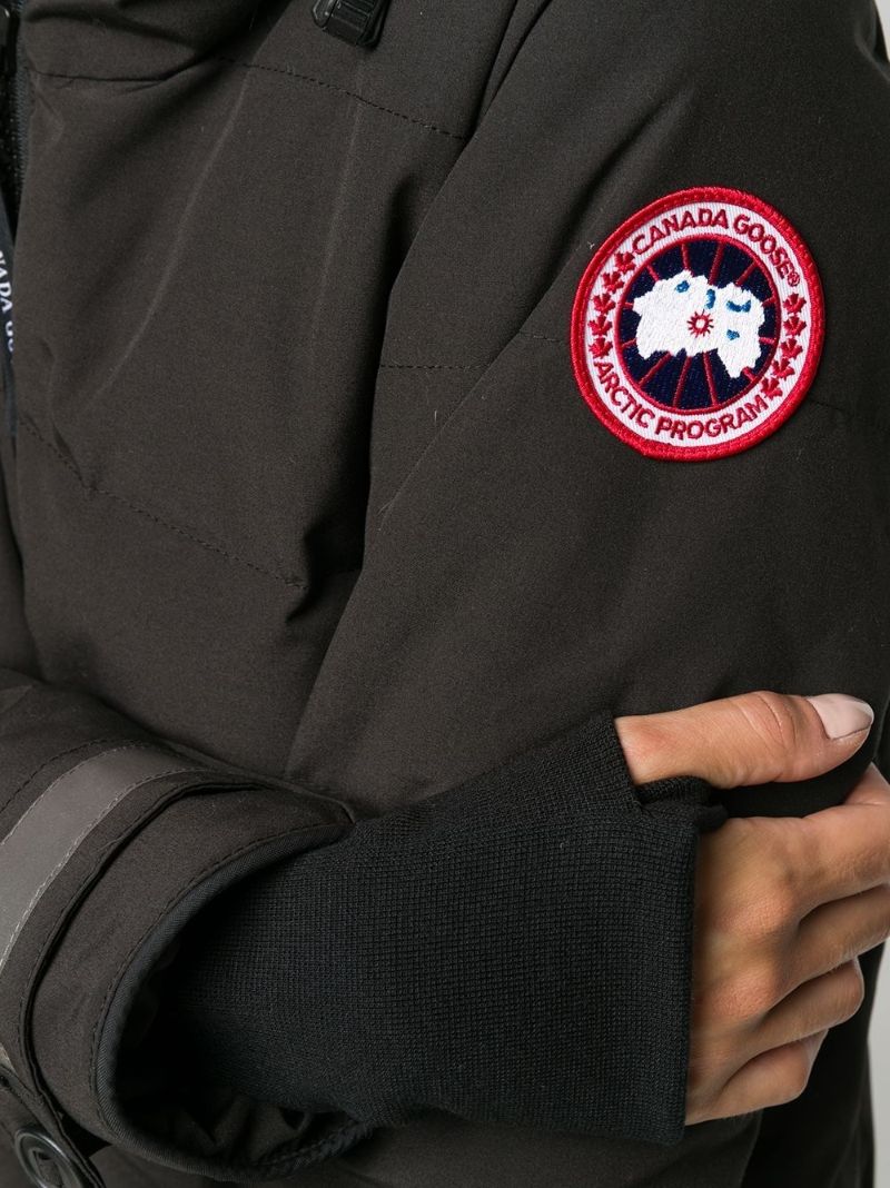 Black Merritt Hooded Parka Coat