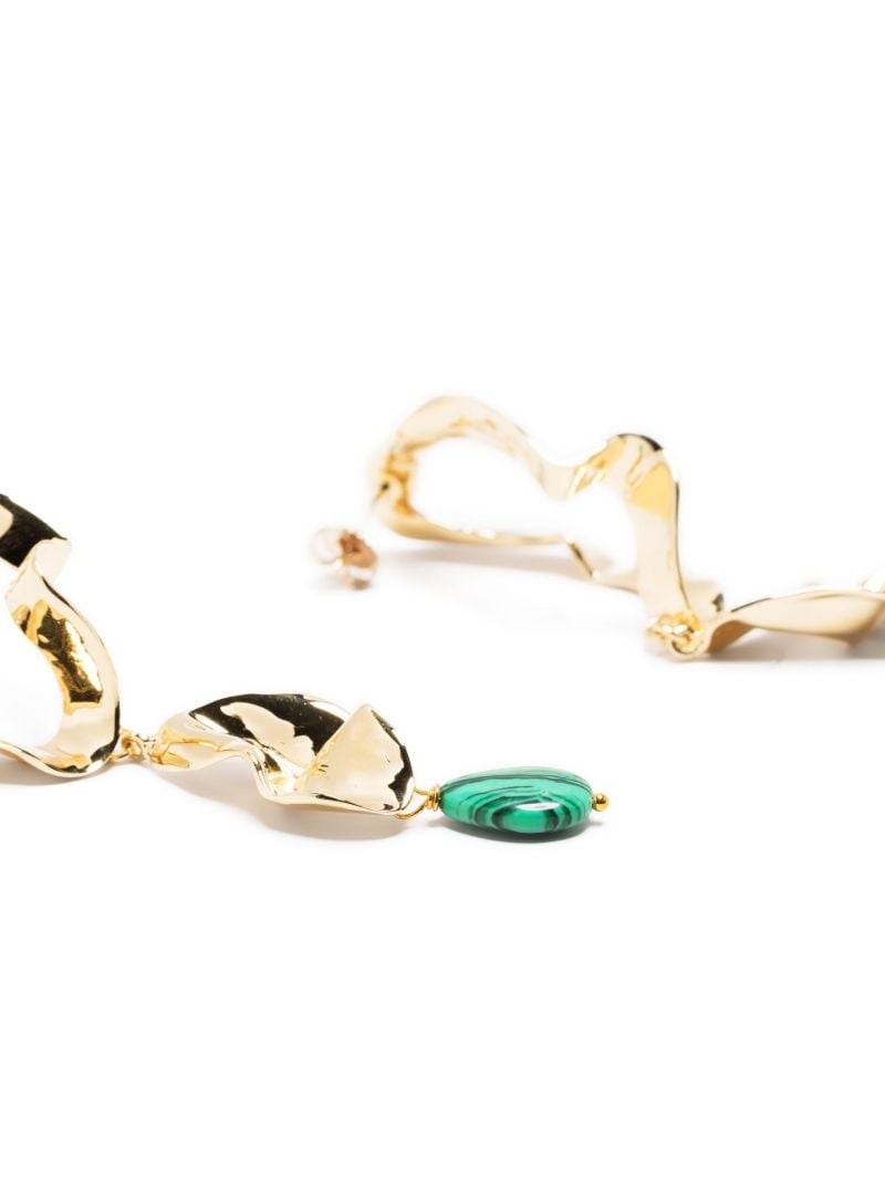 Gold-plated Inside Out Drop Earrings