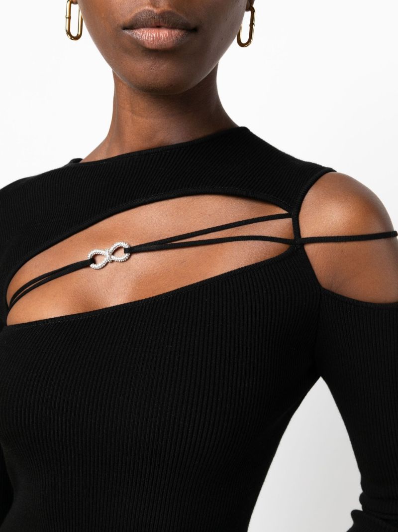 Black Cut-out Mini Dress