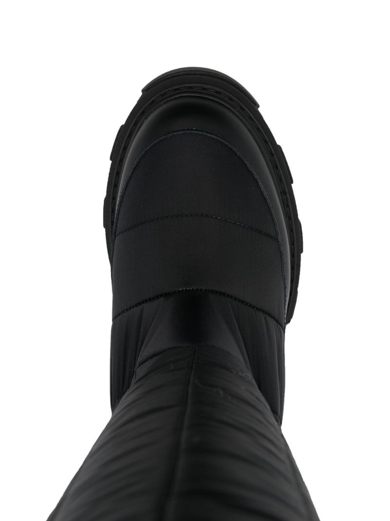 Black Gia 19 Padded Knee-high Boots