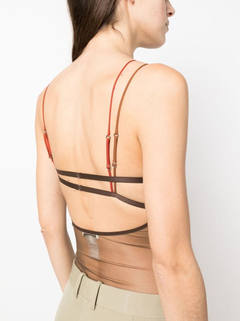 Brown Sheer Bodysuit