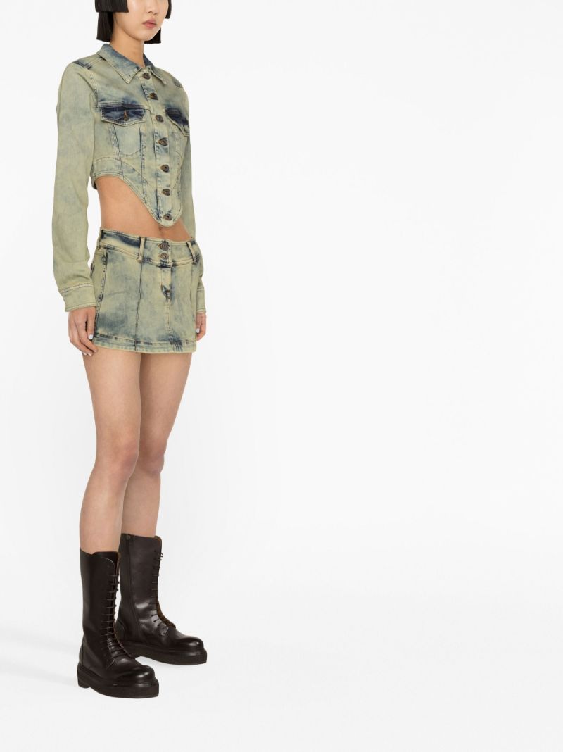 Blue Harley Denim Mini Skirt