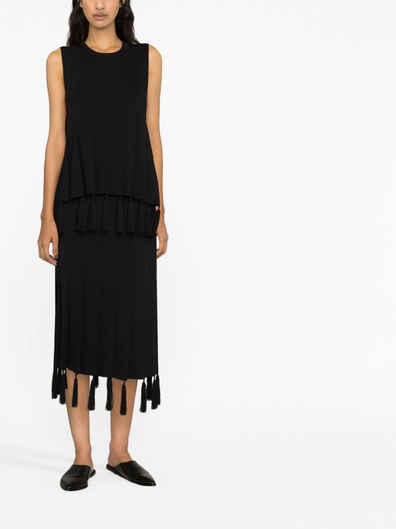 Black Memoir Midi Skirt