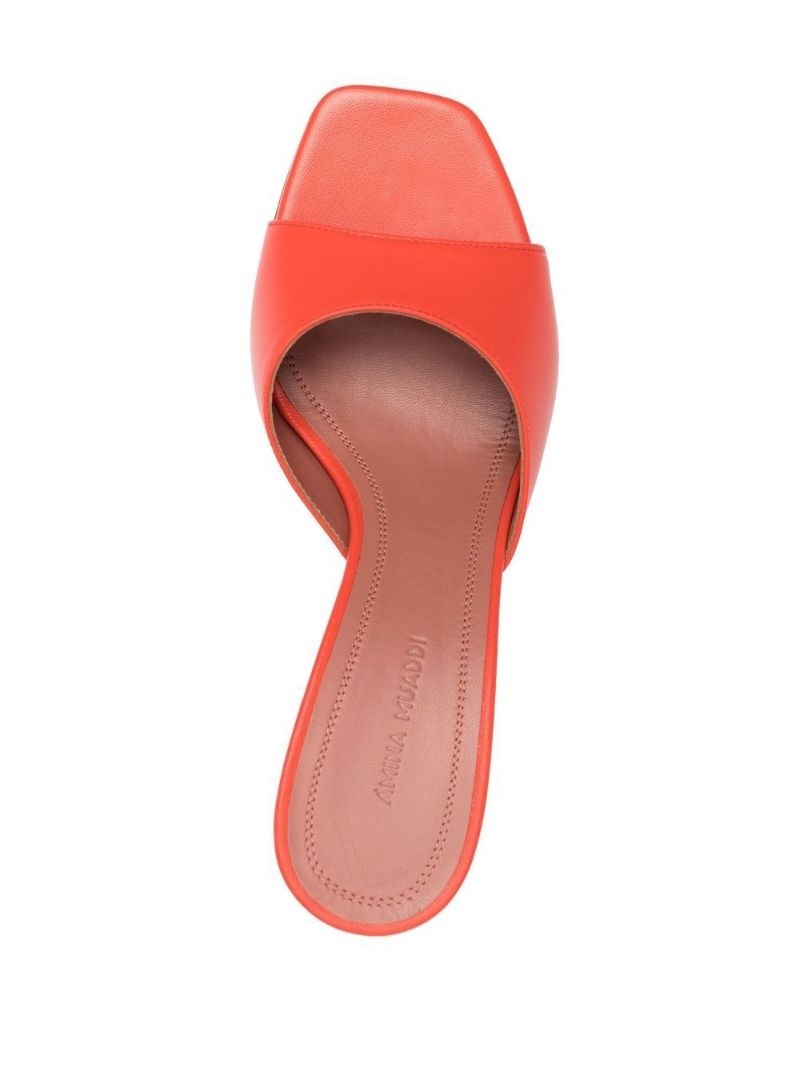Orange Lupita Slipper 70 Leather Mules