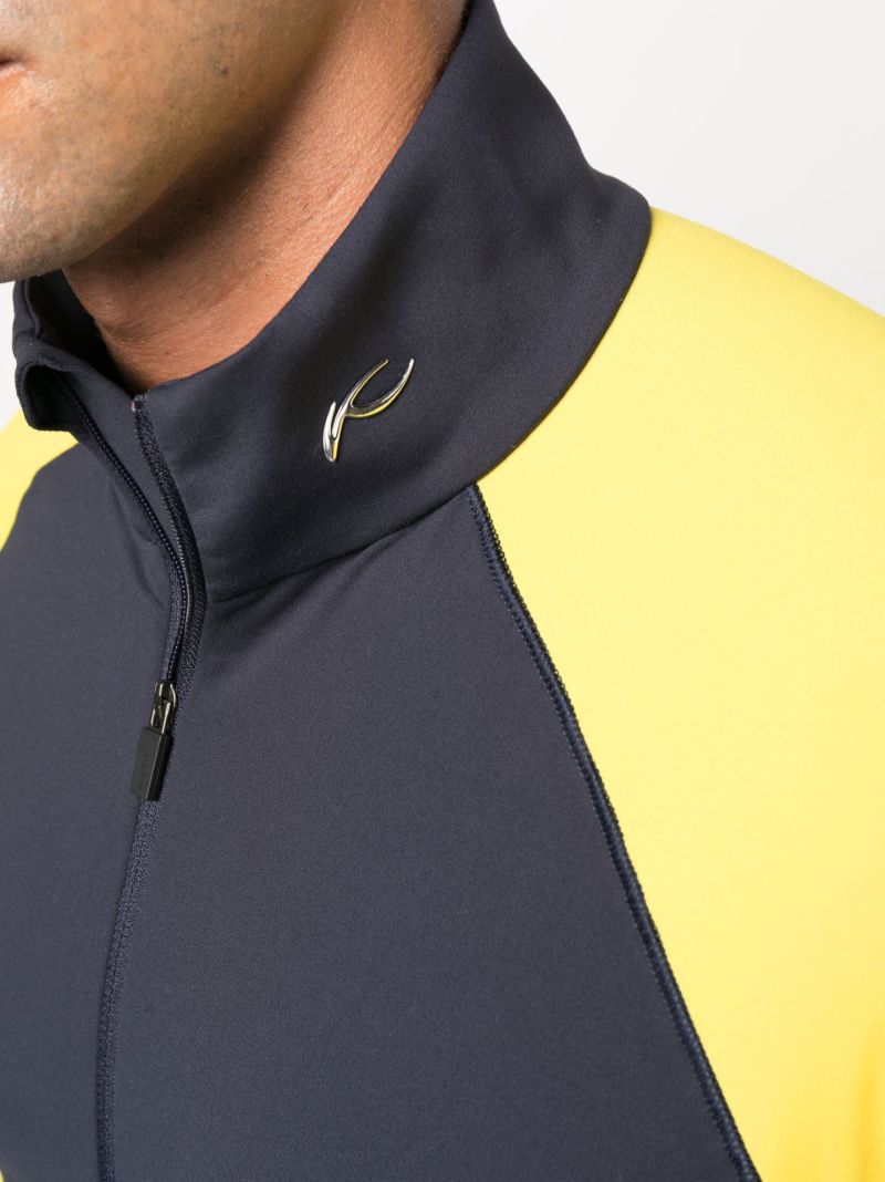 Blue Seoul Midlayer Half-zip Sweater