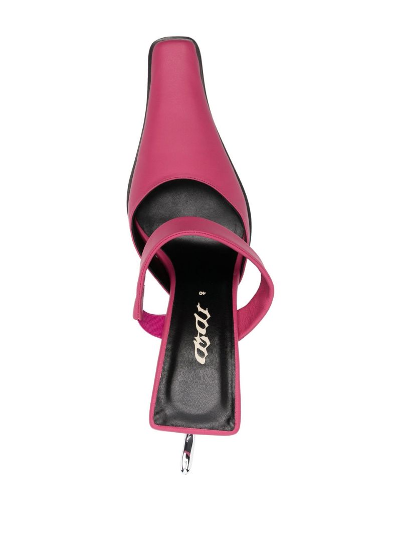 Pink Hook-heel 105 Mules