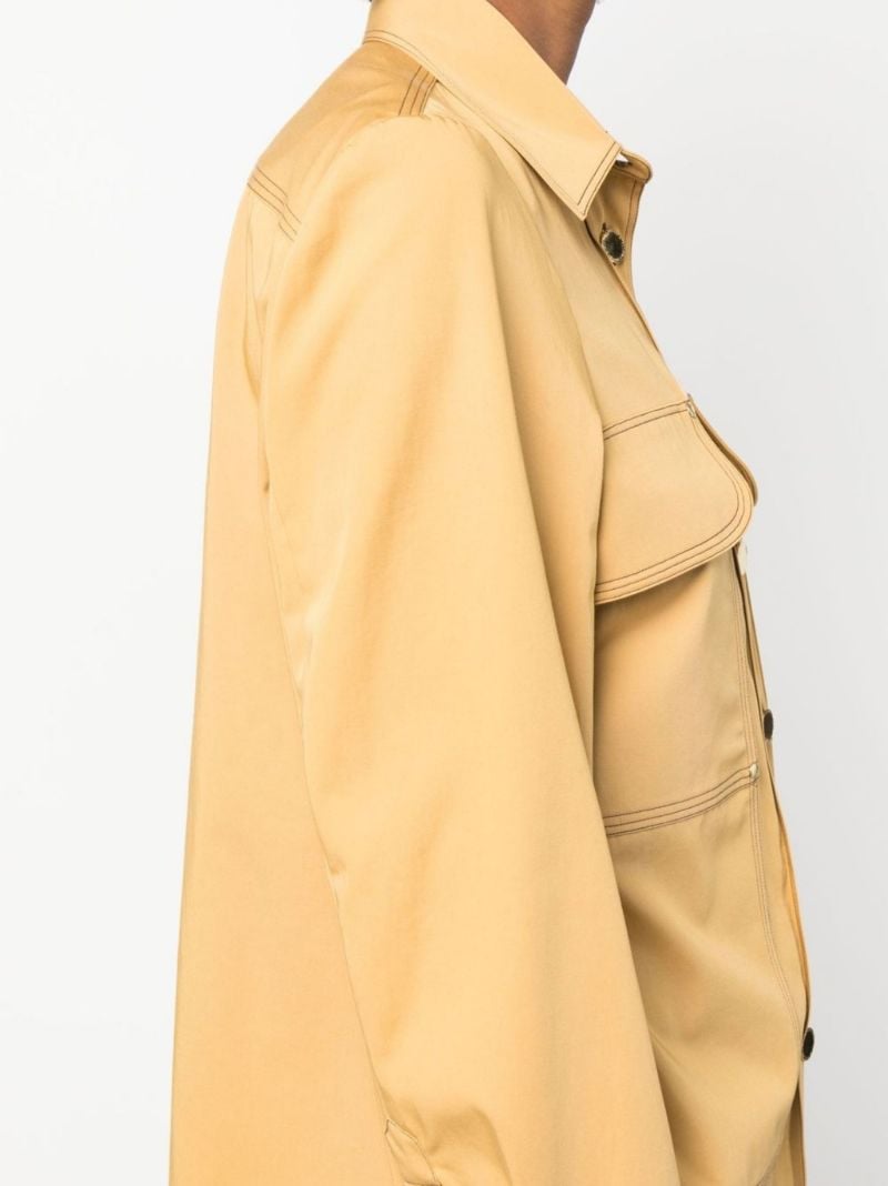 Yellow Panelled Cotton Overshirt