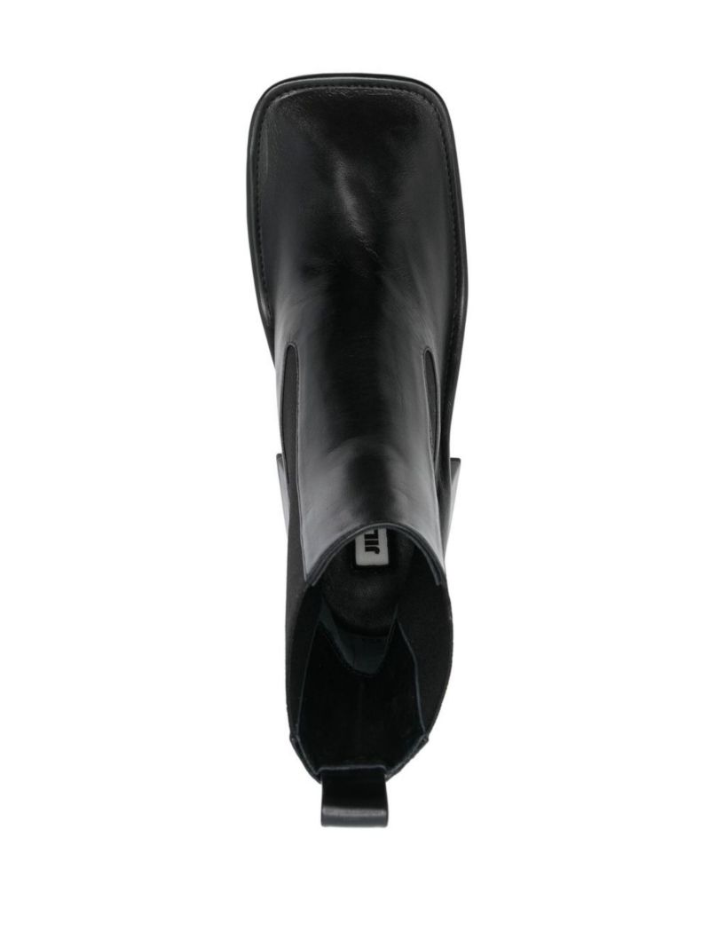 Black 65 Leather Ankle Boots