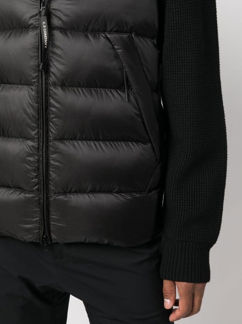 Black Padded Hooded Jacket