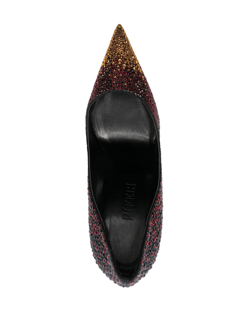 Black Avangarda 100 Crystal Pumps