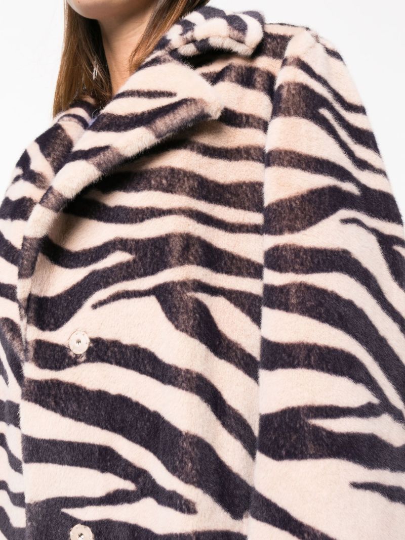 Neutral Winnie Faux Fur Coat