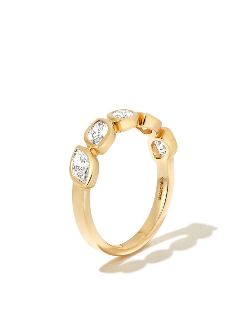 18k Yellow Gold Demi-eternity Diamond Ring