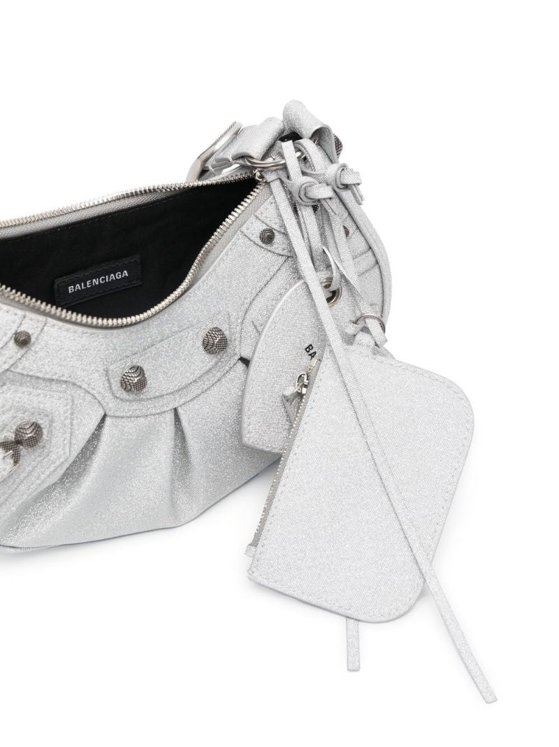 Silver Le Cagole Xs Shoulder Bag