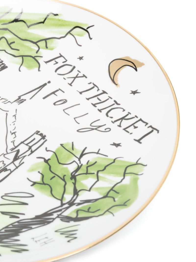 White Fox Thicket Folly Graphic Print Plate