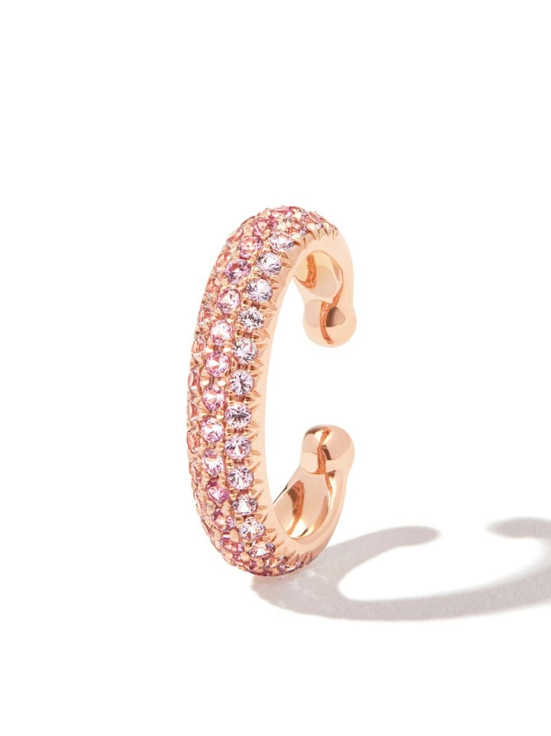 18k Rose Gold Sapphire Jumbo Ear Cuff