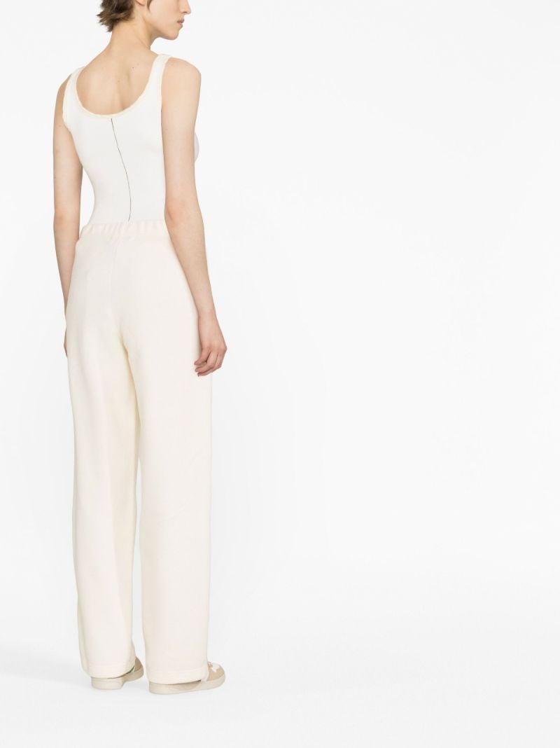 Yellow Wide Leg Track Pants