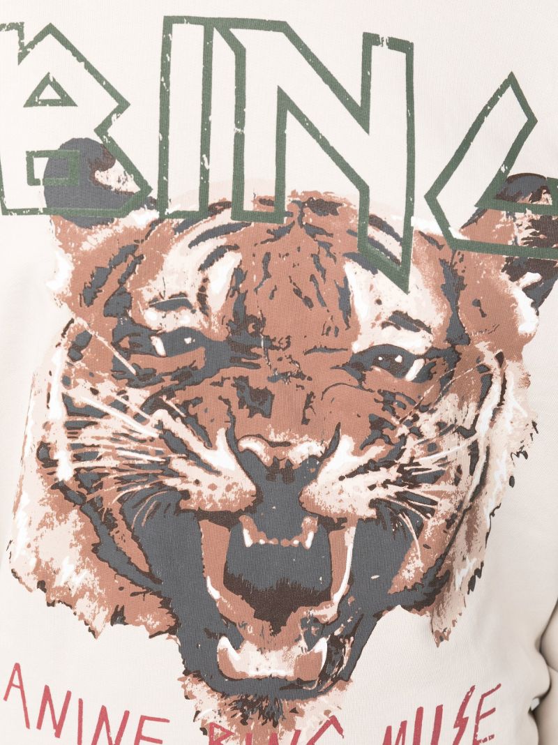 Neutral Tiger Printed Sweatshirt