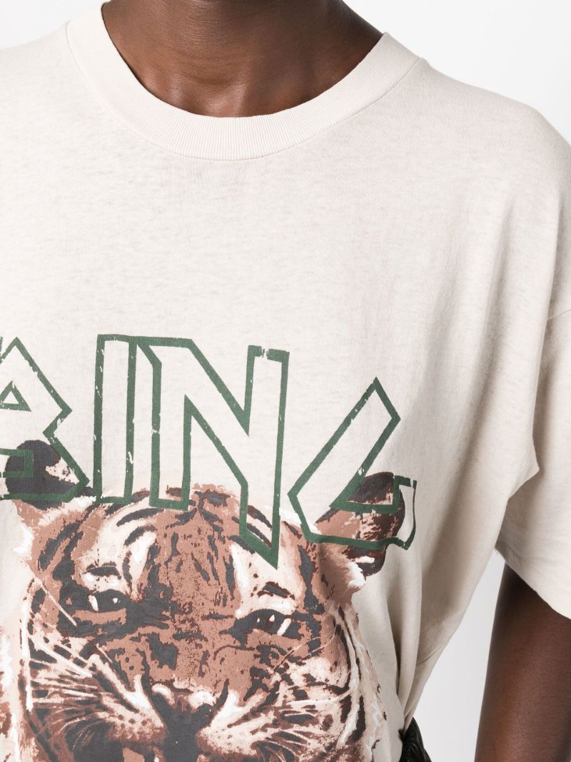 Neutral Tiger Printed T-shirt