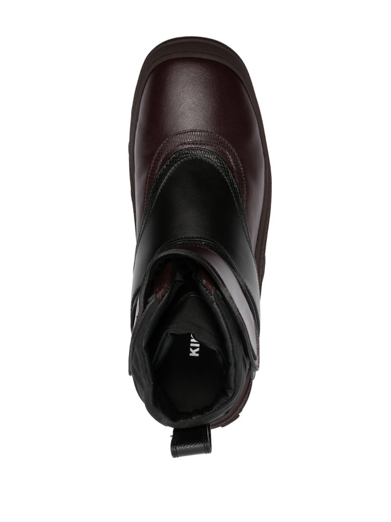 Red Tonkin Ankle Leather Boots