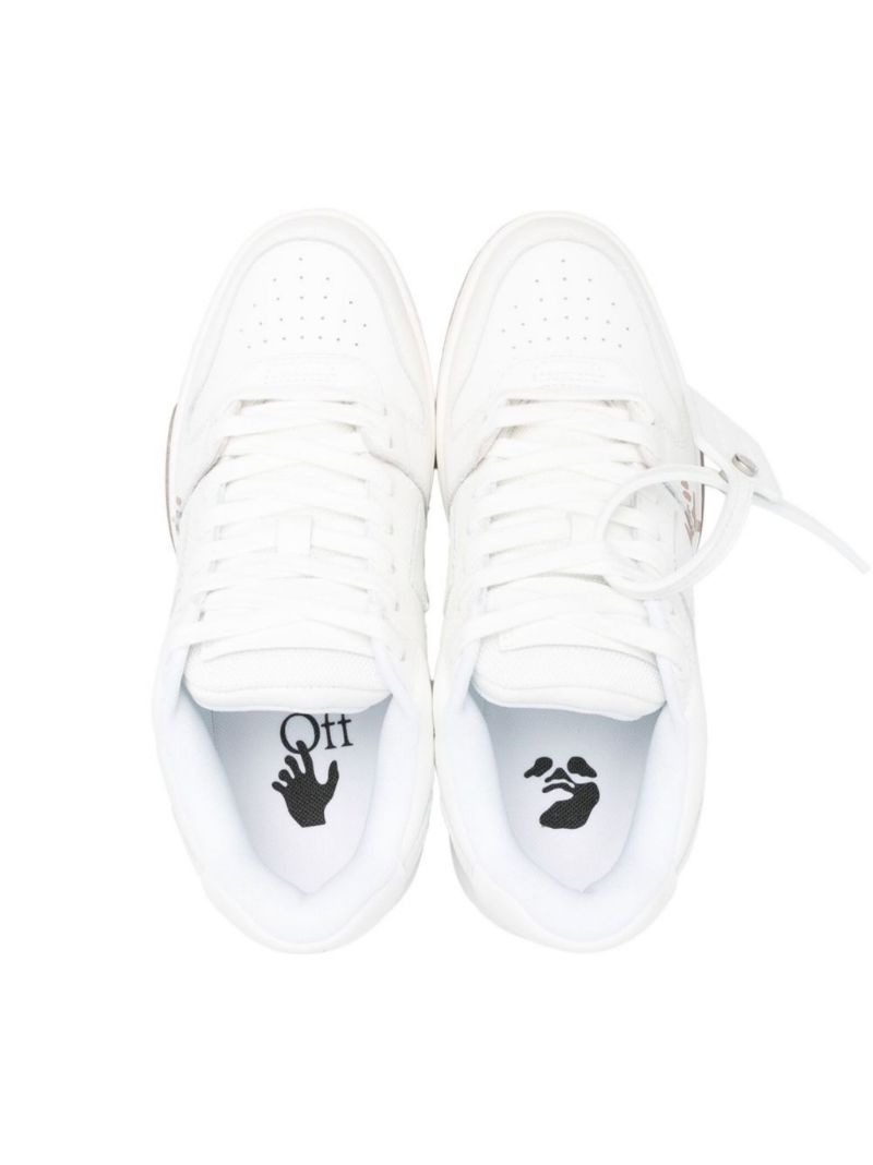 White Out of Office ââ_x0082_¬Ë_x009c_for Walkingââ_x0082_¬â_x0084_¢ Leather Sneakers