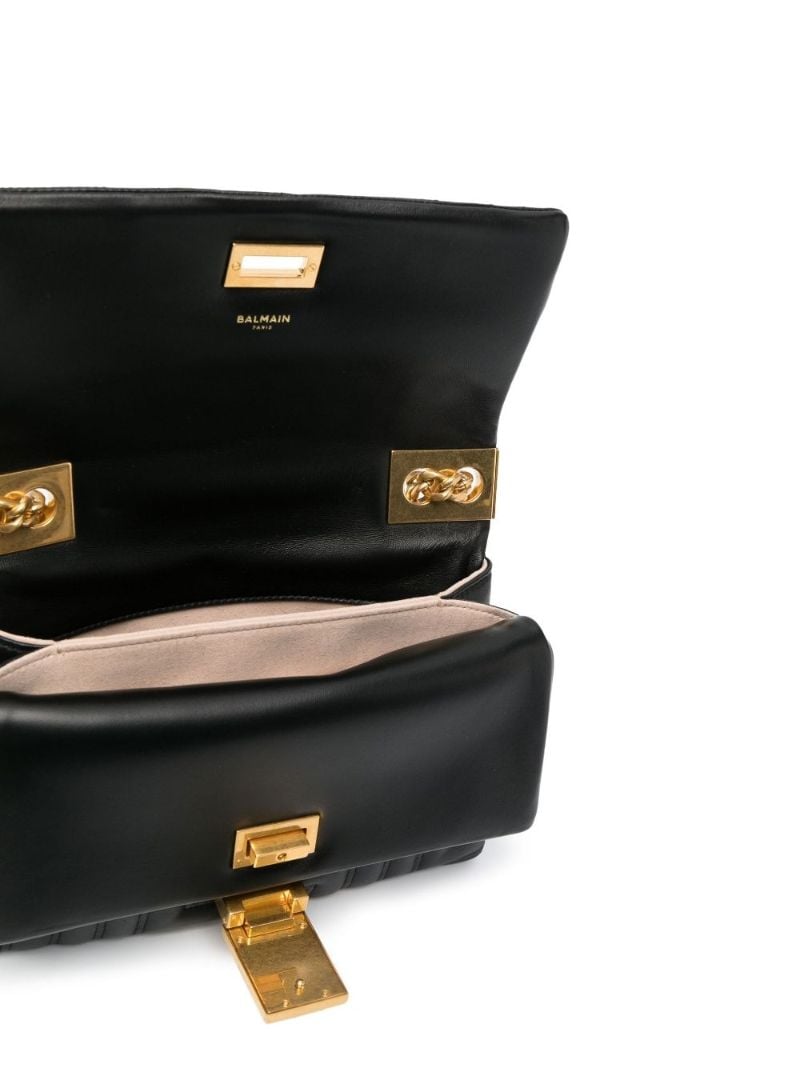 Black 1945 Small Quilted Leather Shoulder Bag