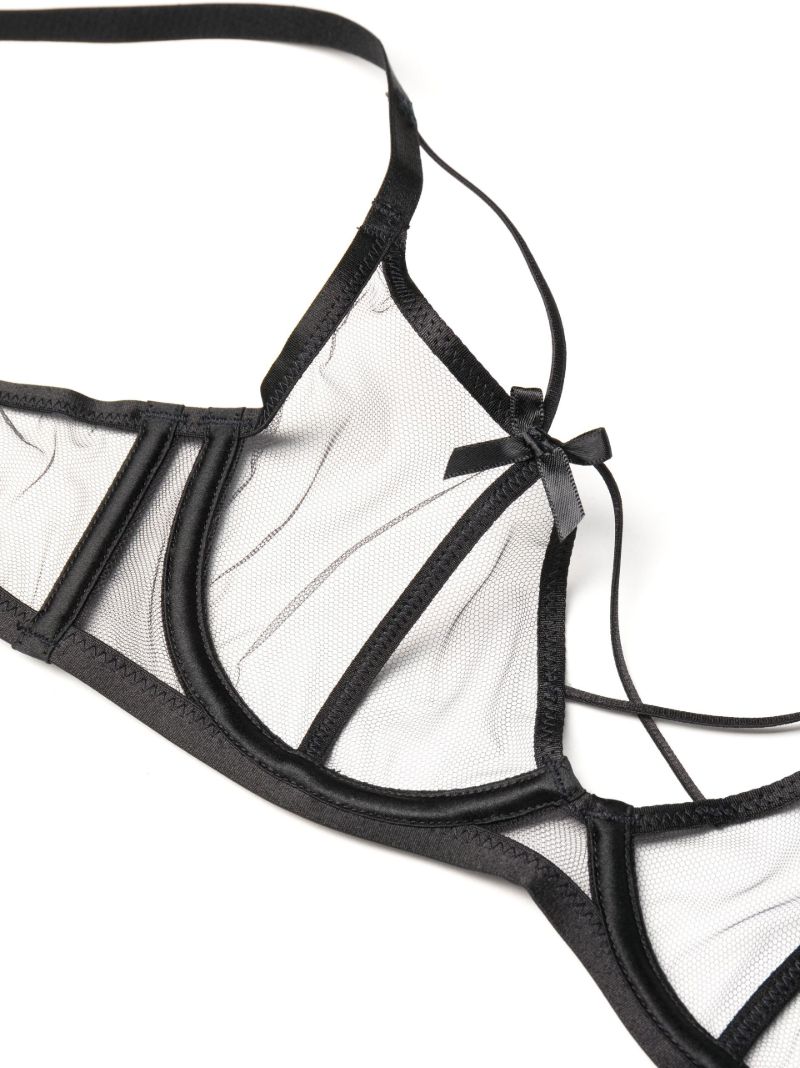 Black Zella Plunge Underwired Bra