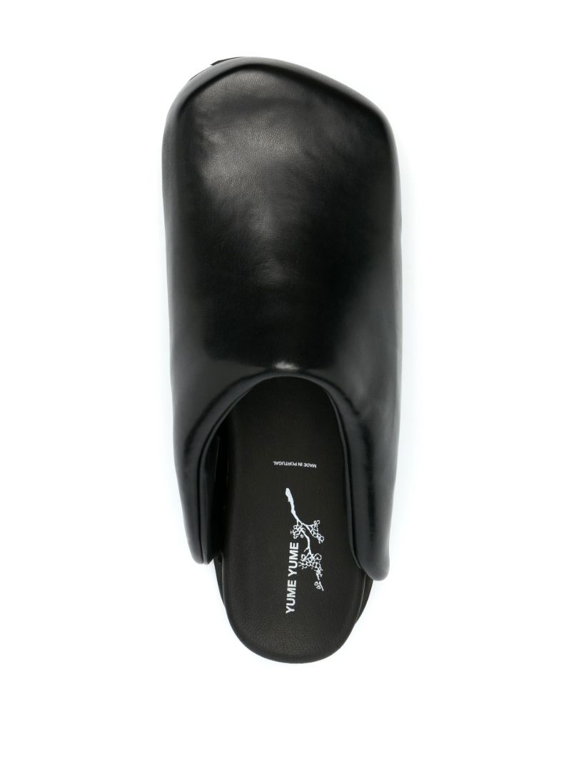 Black Truck Faux Leather Slides